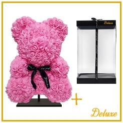 Large Pink Rose Bear