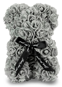 Small Grey Rose Bear