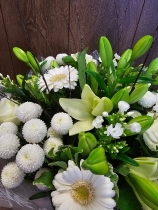 White Winter Aqua Bouquet